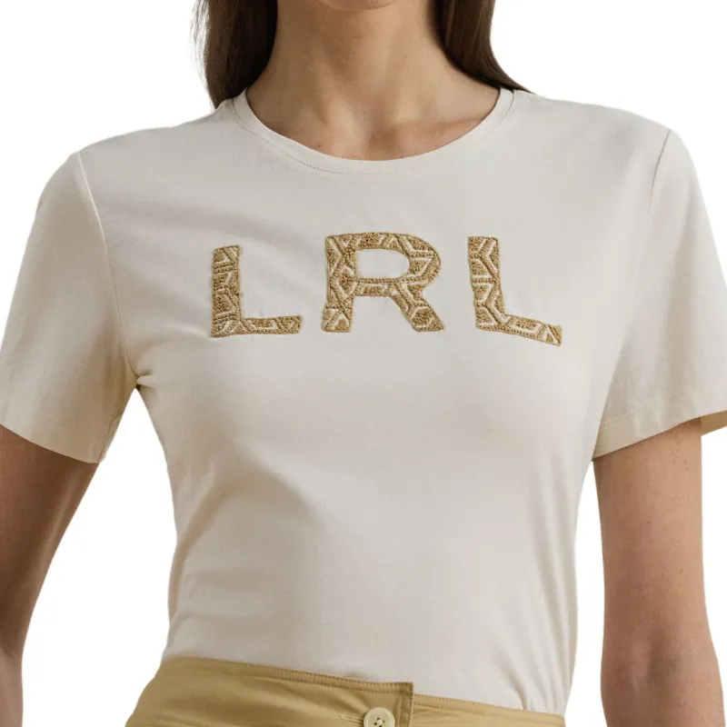 LAUREN RALPH LAUREN Regular T Shirt Women's Cream-4
