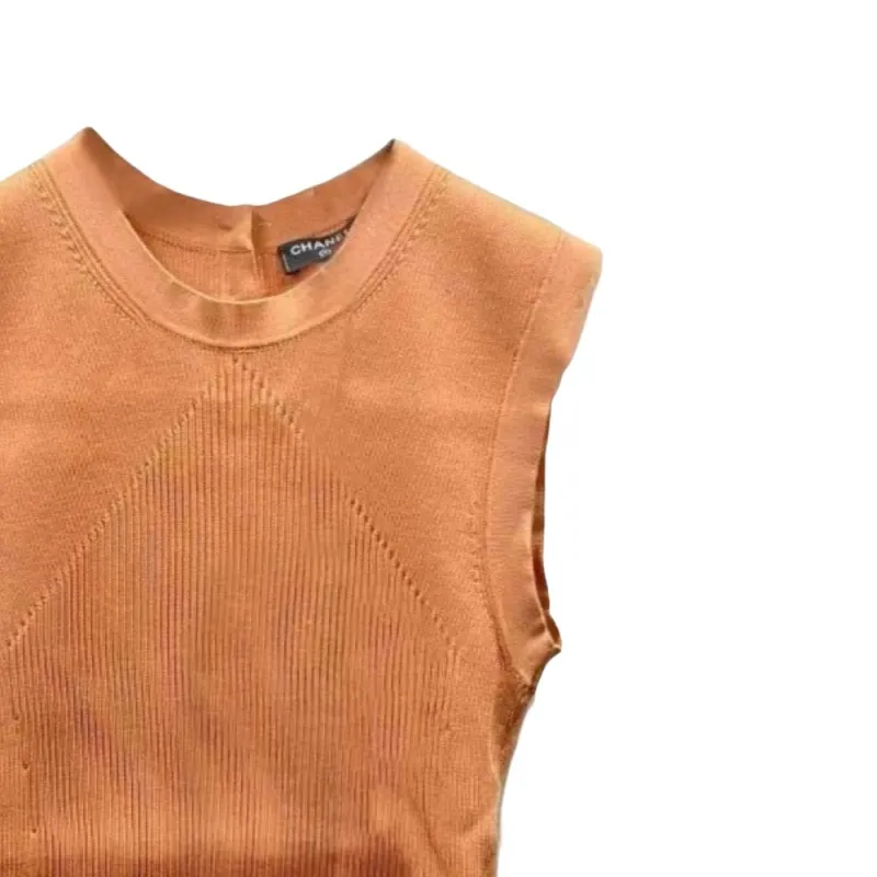 CHANEL 20A Tank Top Women's Orange-2