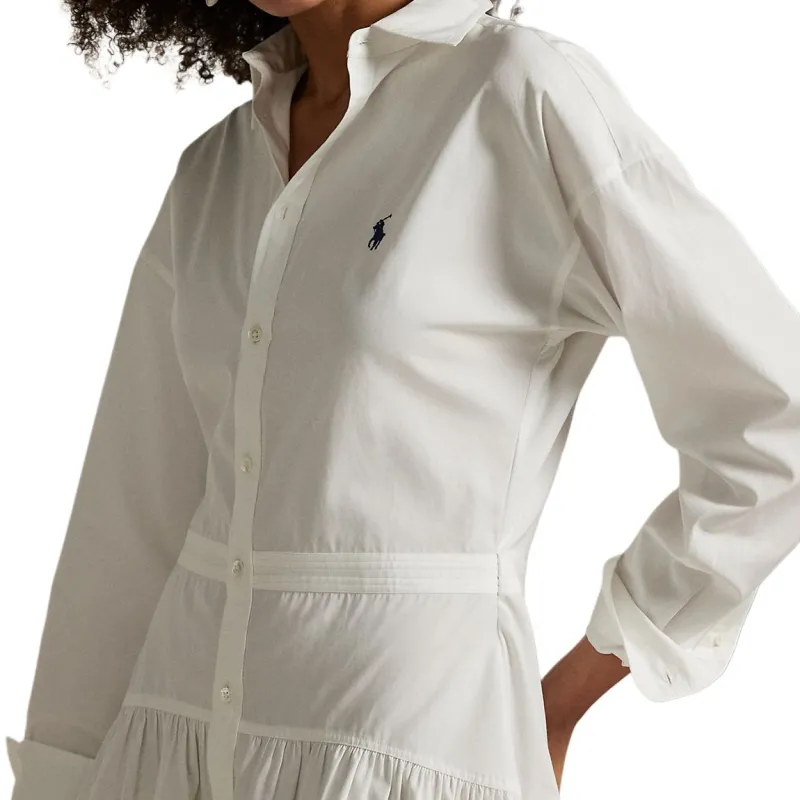 Polo Ralph Lauren Long Sleeved Dress Women's White-4