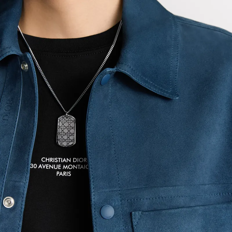 DIOR FW25 Leather Jacket Men's Blue-4