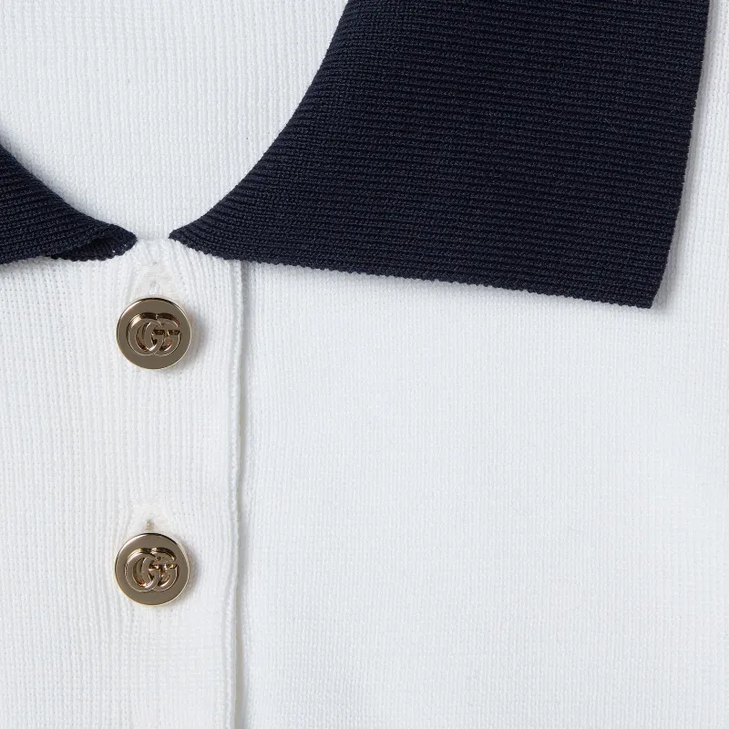 GUCCI FW25 Polo Shirt Women's Blue-5