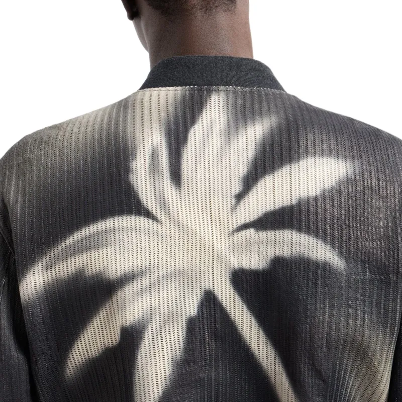 GIORGIO ARMANI Perforated And Printed Nappa Leather Blouson-7