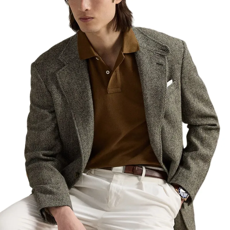 Polo Ralph Lauren SS25 Polo Shirt Men's Natural Brown-4