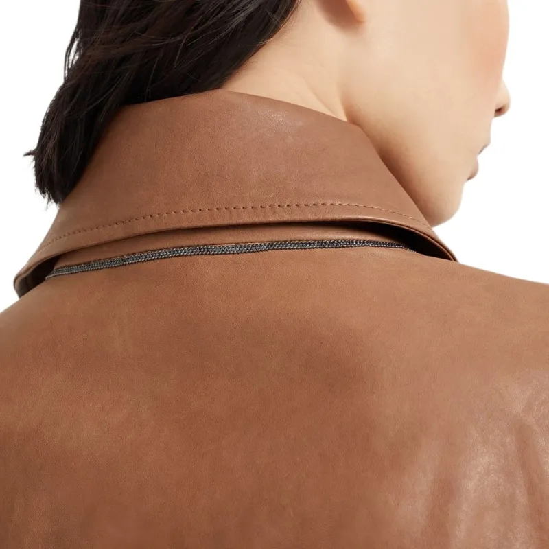 Brunello Cucinelli Leather Jacket-4