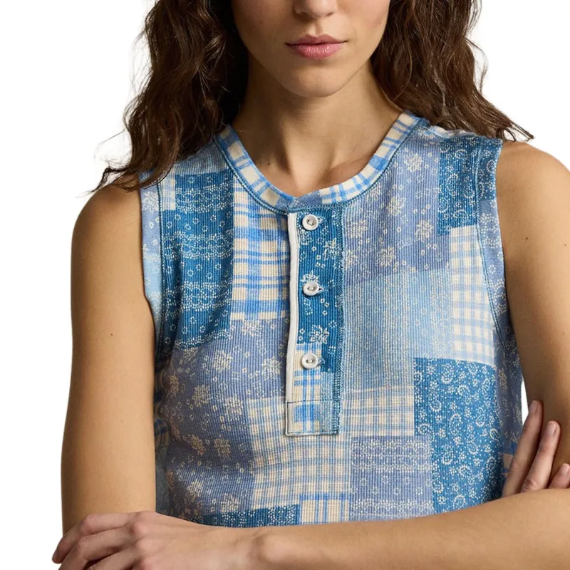 Polo Ralph Lauren SS24 Sleeveless Dress Women's Multicolor-4