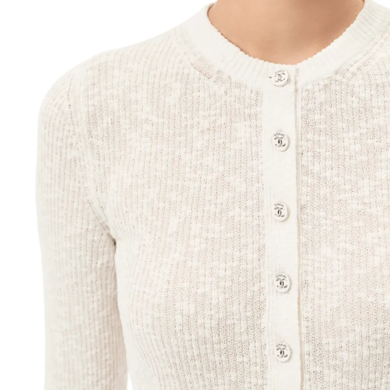 CHANEL 25M Knitwear Women's White-2