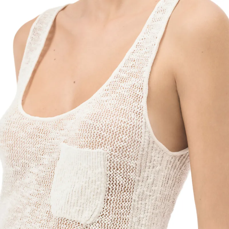 CHANEL 25M Tank Top Women's White-2