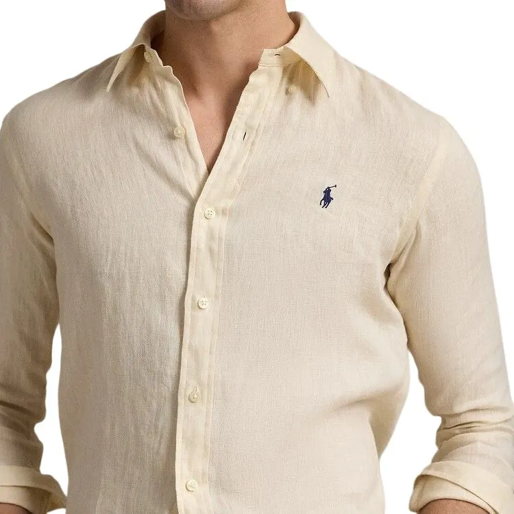 Polo Ralph Lauren SS25 Shirt Men's Cream-4
