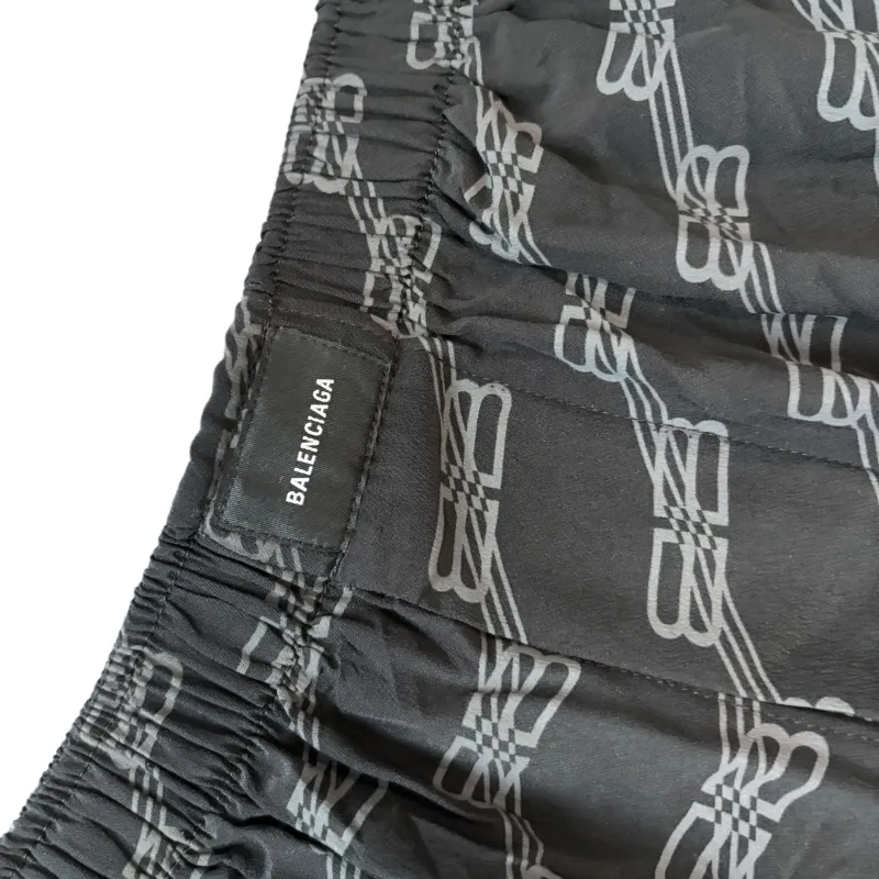 Balenciaga SS25 Casual Pants Loose Fit Men's Black Gray-3