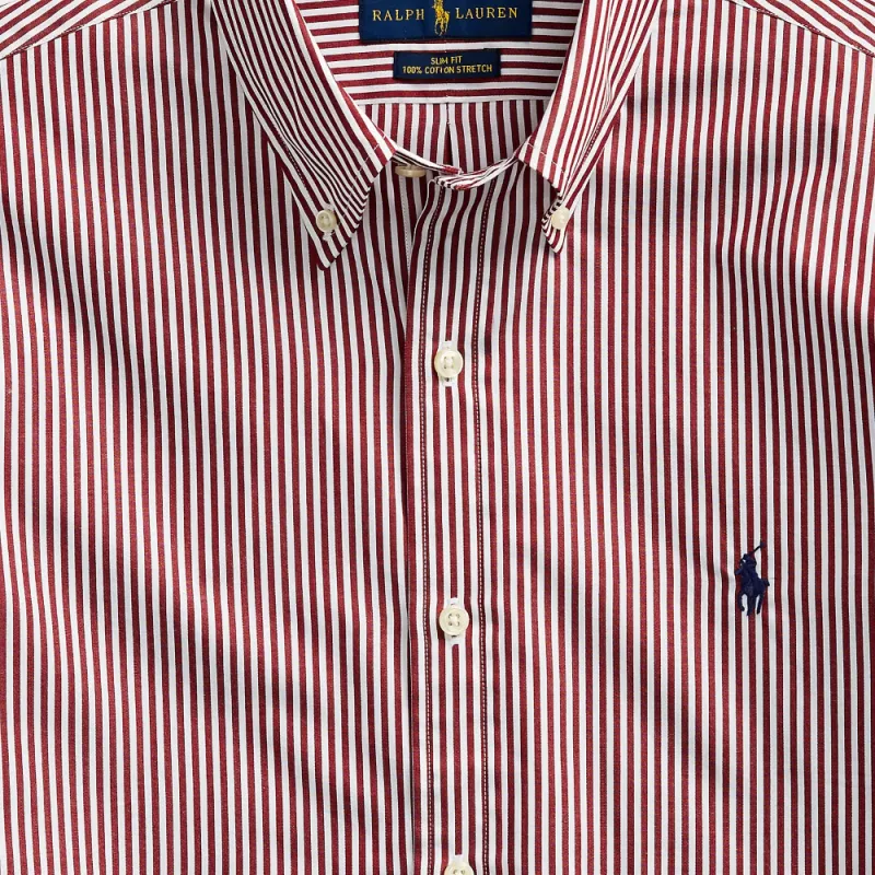 Polo Ralph Lauren SS24 Shirt Men's Burgundy-5