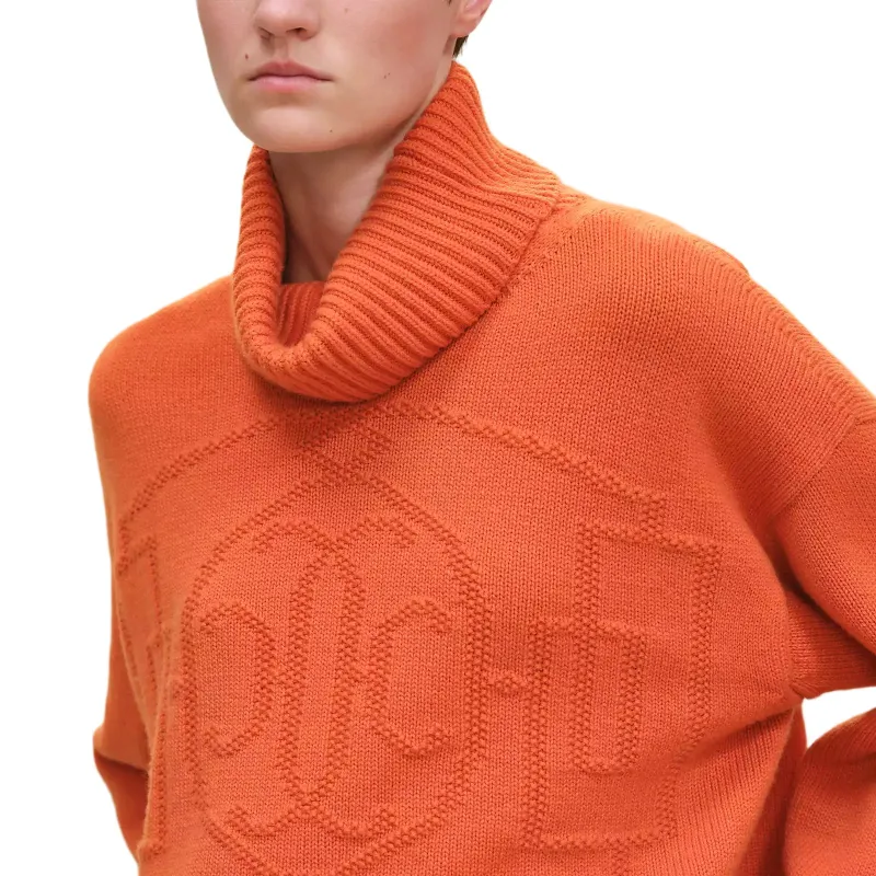 HERMES Cashmere Sweater Women's Orange-3
