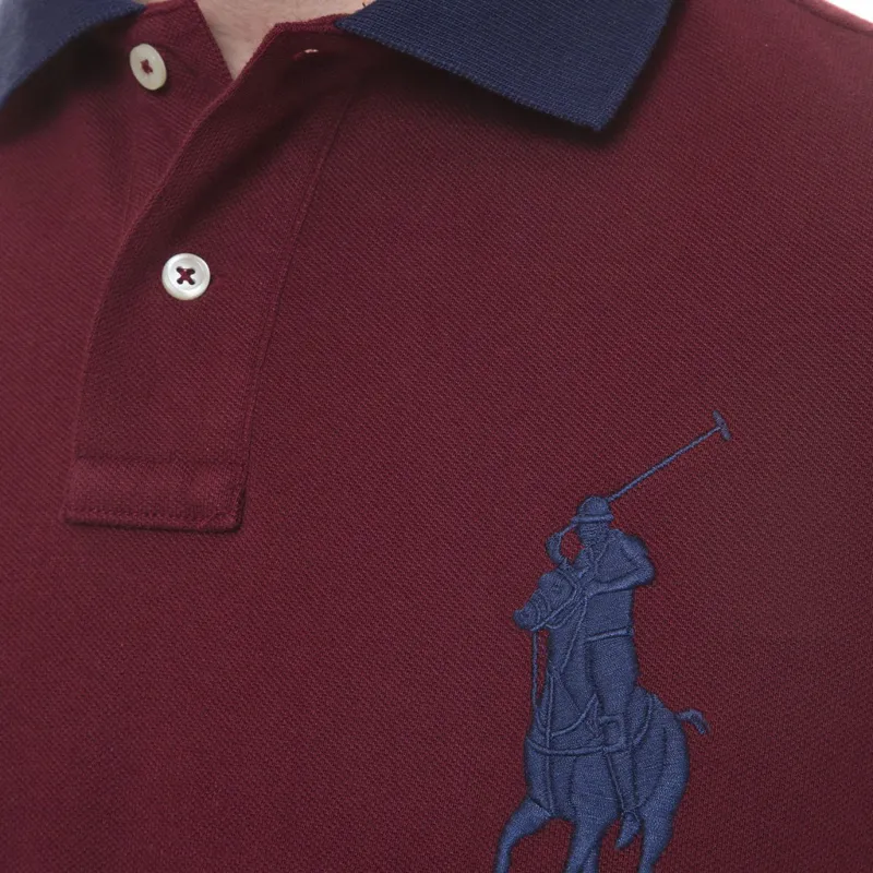 Polo Ralph Lauren SS24 Polo Shirt Men's Burgundy-3