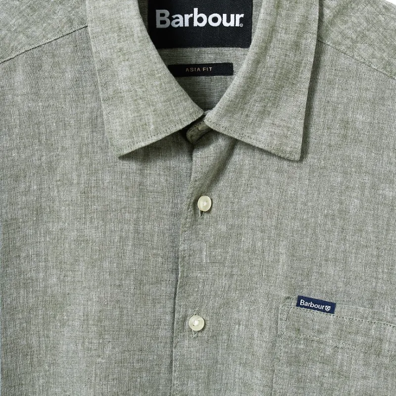 BARBOUR Shirts Men Green-2