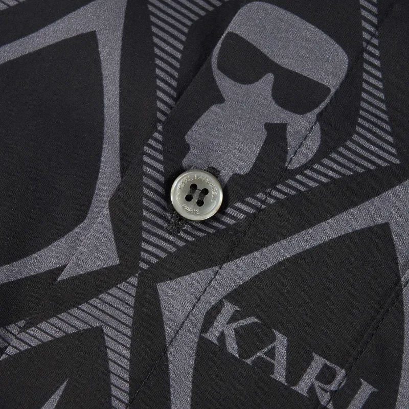 KARL LAGERFELD SS24 Shirt Men's Black-4