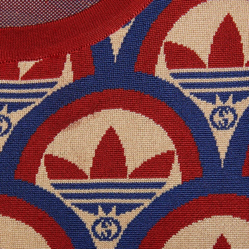 GUCCI X Adidas Jacquard Top Red/Blue-7