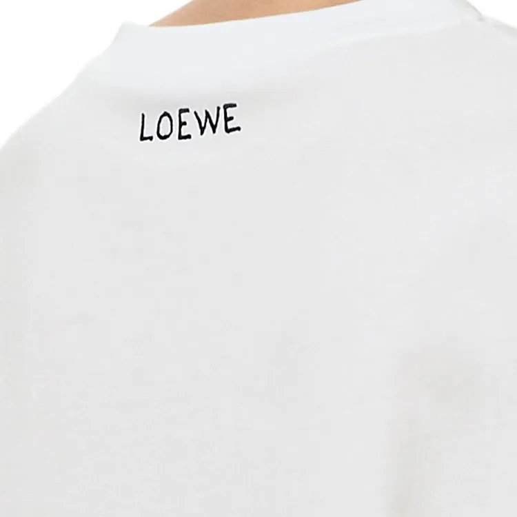 LOEWE Words Print T Shirt 'White'-2