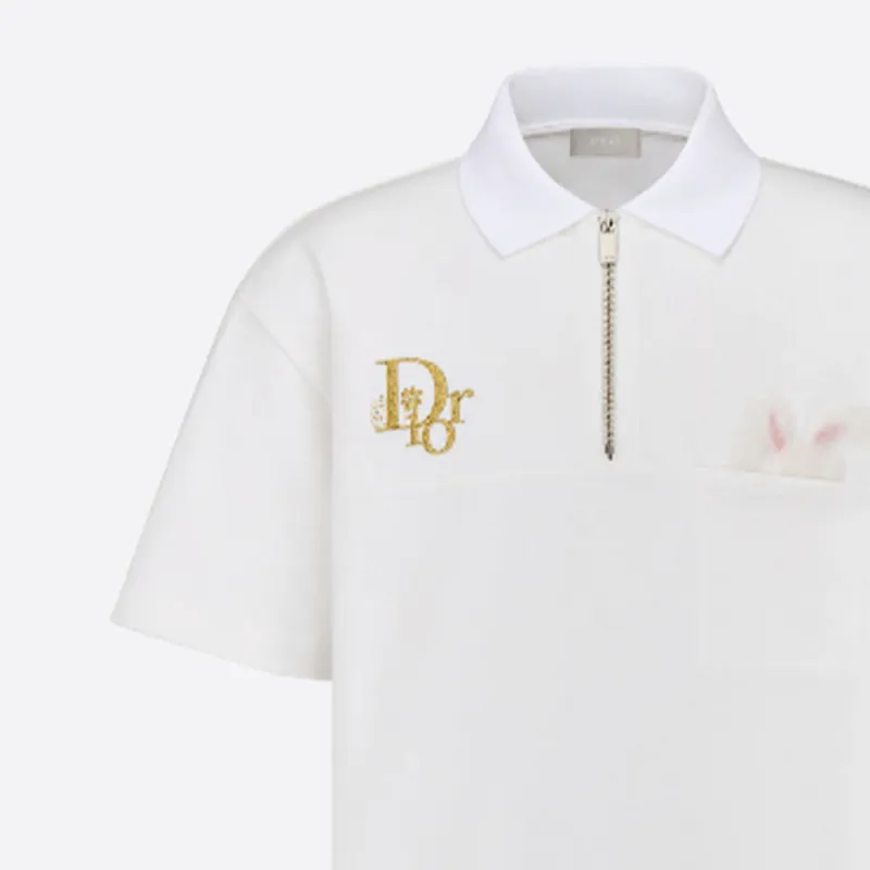 DIOR FW22 Polo Shirt Men's White-3