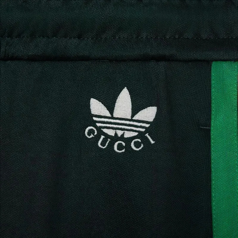 GUCCI X Adidas Jersey Shorts Dark Green-5