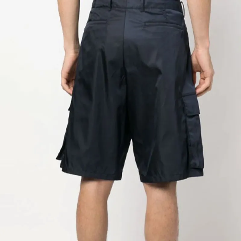 PRADA SS23 Cargo Shorts Men's Marine Blue-4