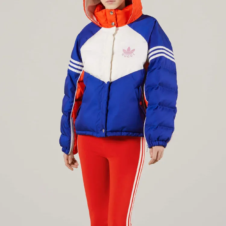 GUCCI X Adidas Jacket Blue/White/Orange-2