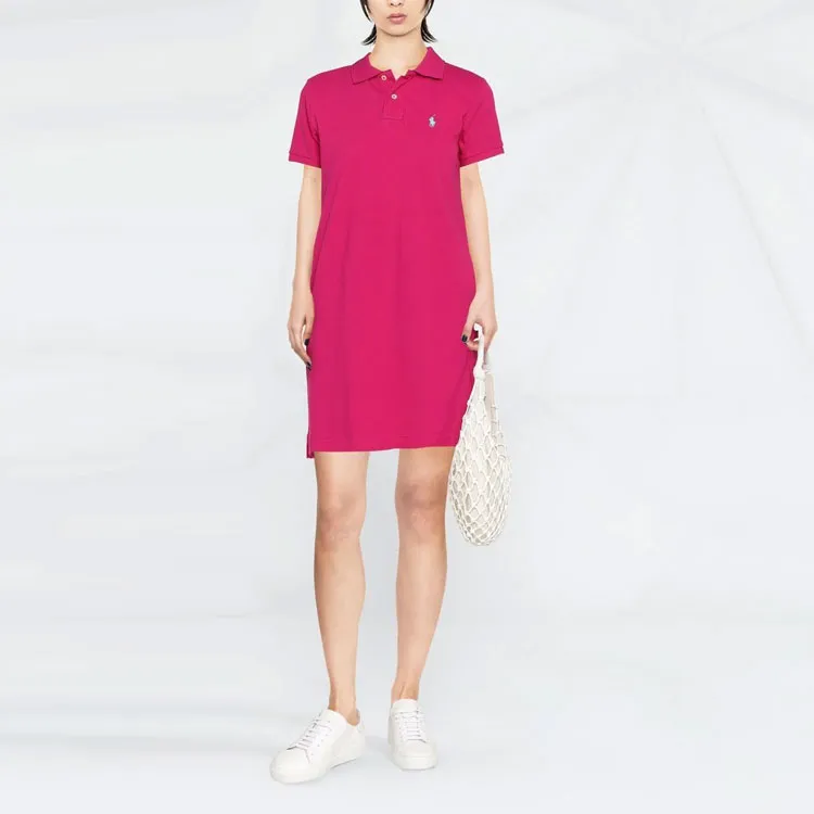 Polo Ralph Lauren Logo Embroidered Short Sleeved Polo Dress-1