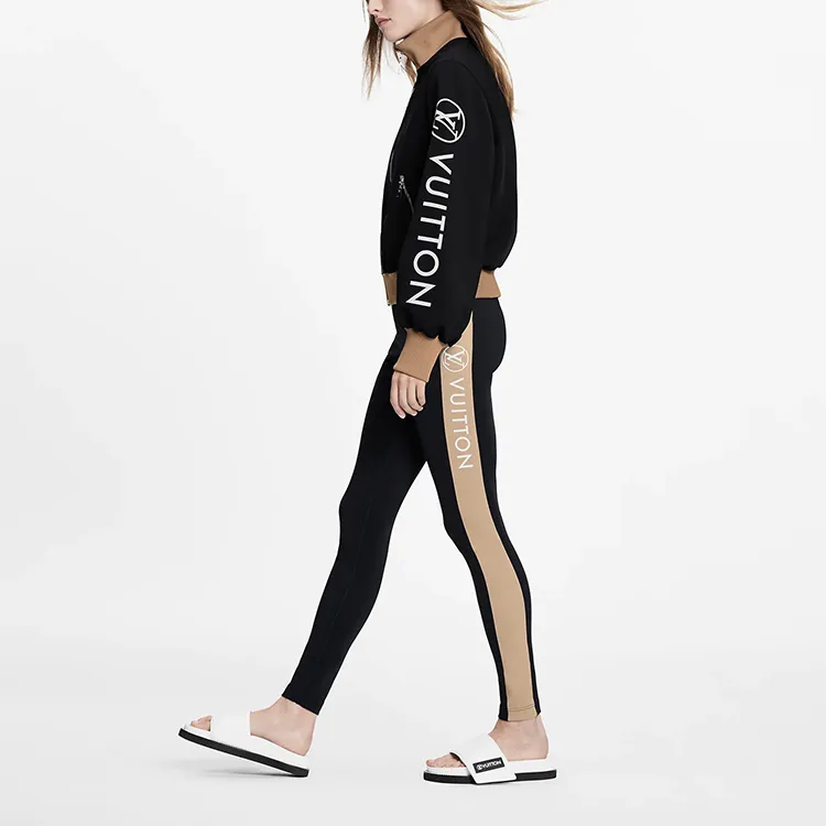 LOUIS VUITTON Sports Pants Women's Black-2