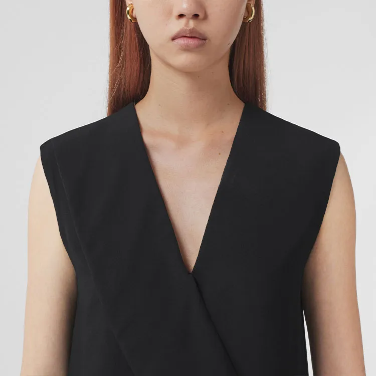 Burberry Sleeveless Dresses Women's Black-4