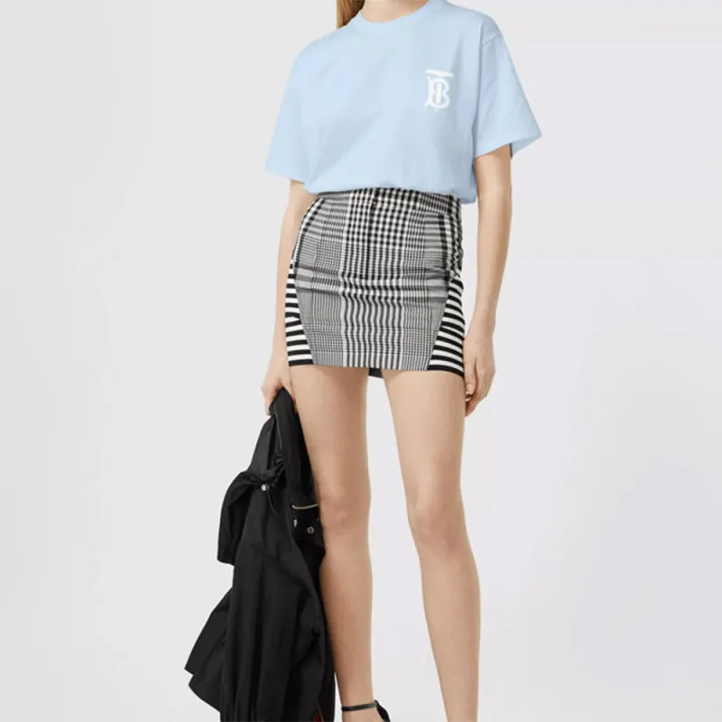 Burberry T Shirt Women's Light Blue-1