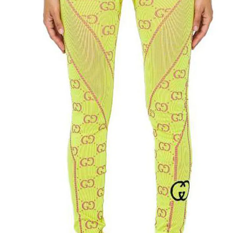 GUCCI Leggings Women's Yellow-2