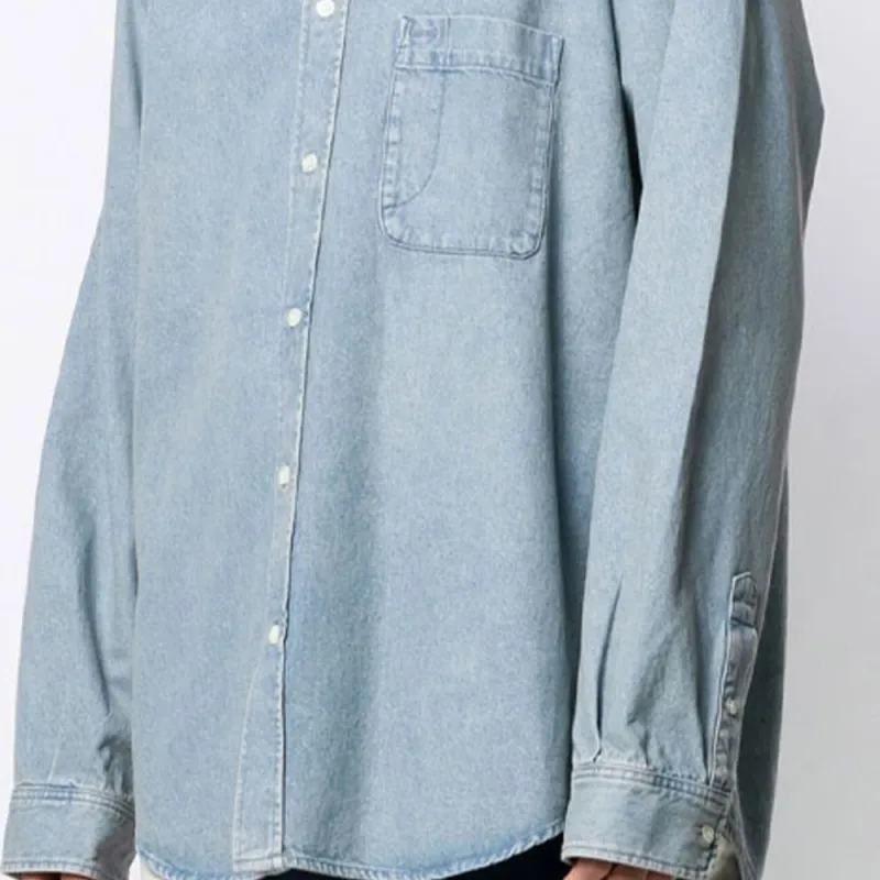 Balenciaga FW21 Shirt Men's Blue-5