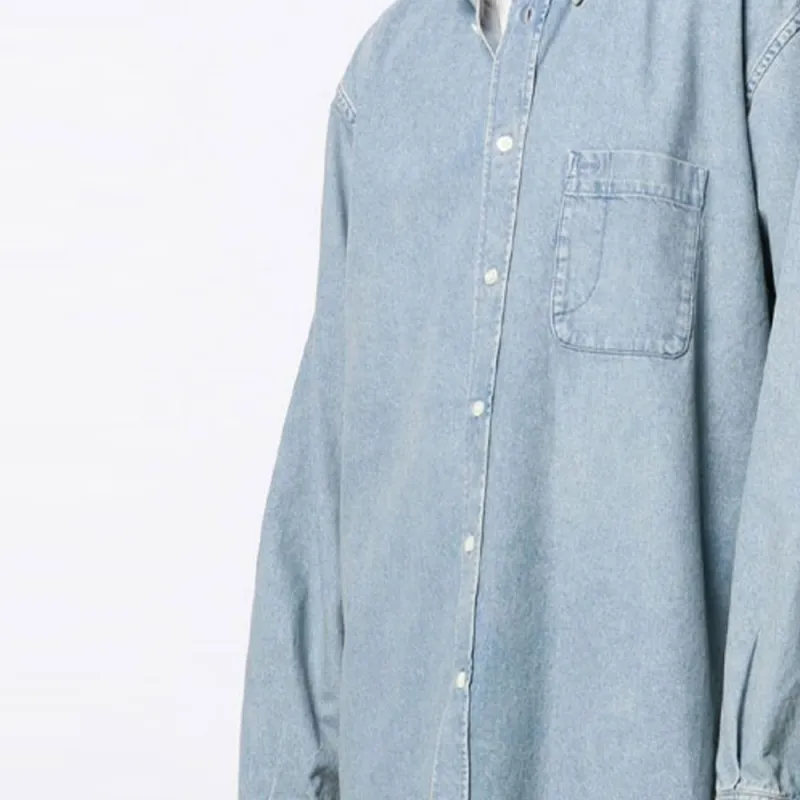 Balenciaga FW21 Shirt Men's Blue-4