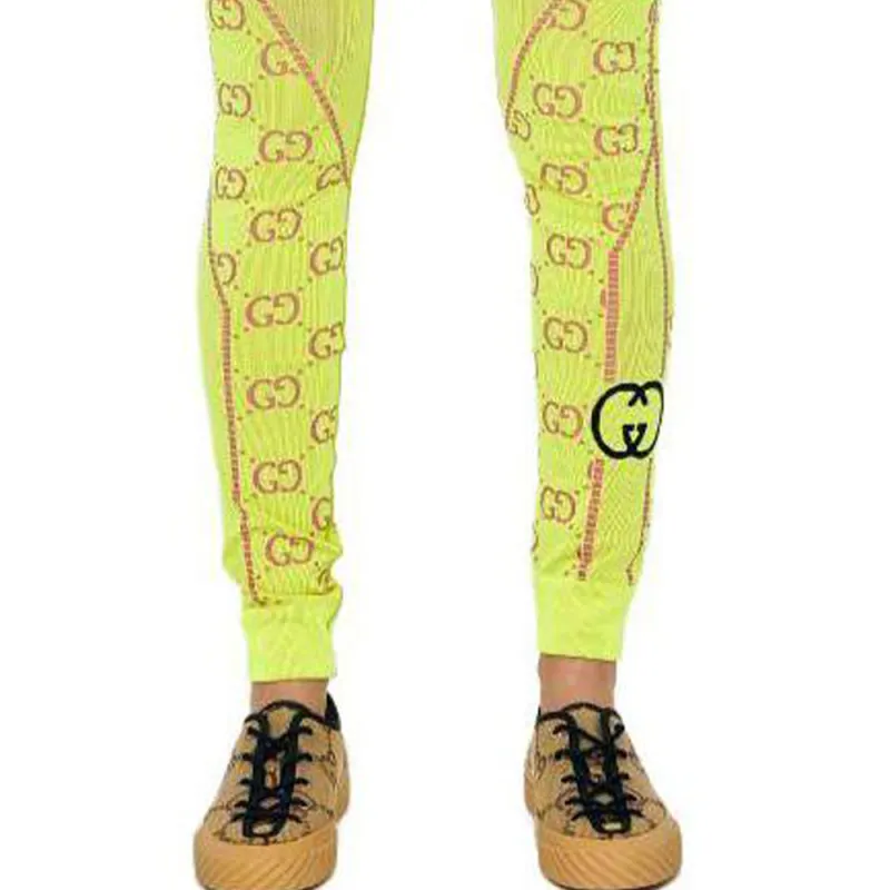 GUCCI Leggings Women's Yellow-3