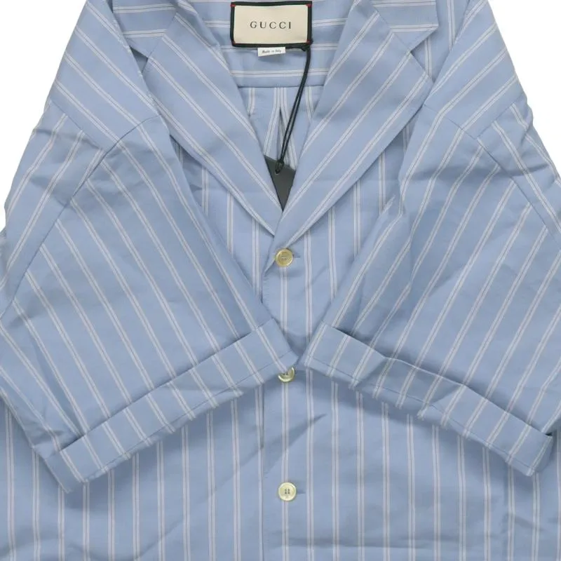 GUCCI Shirts Men Blue-6