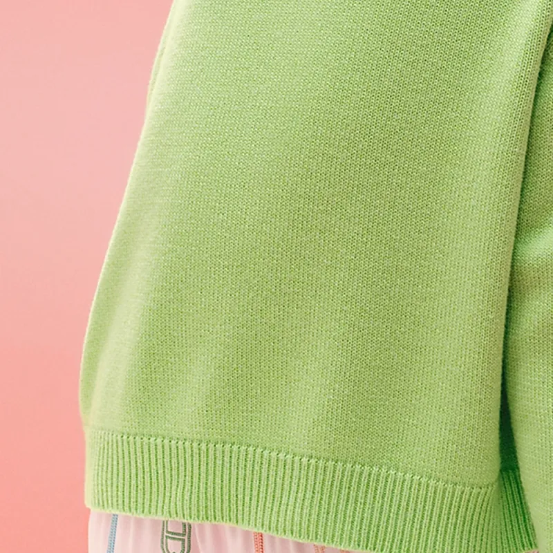HERMES SS23 Cashmere Sweater Women's Green-5