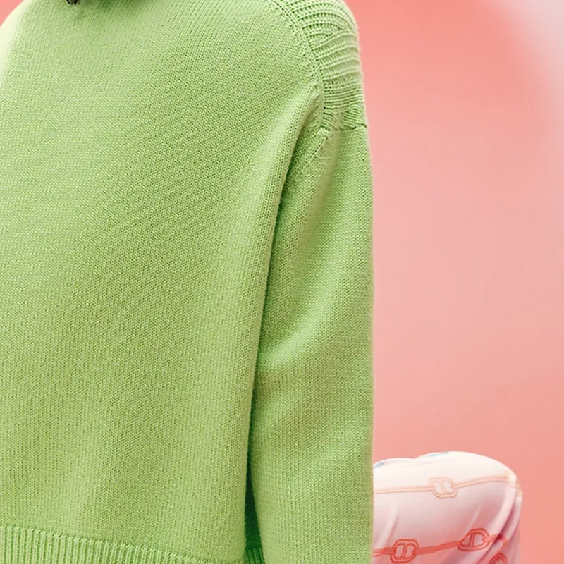 HERMES SS23 Cashmere Sweater Women's Green-4