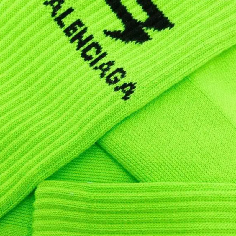 Balenciaga Sporty B Socks 'Yellow'-5