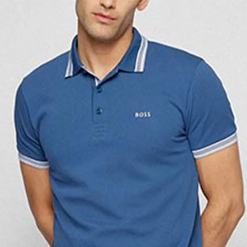 HUGO BOSS SS22 Polo Shirt Men's Marine Blue-3