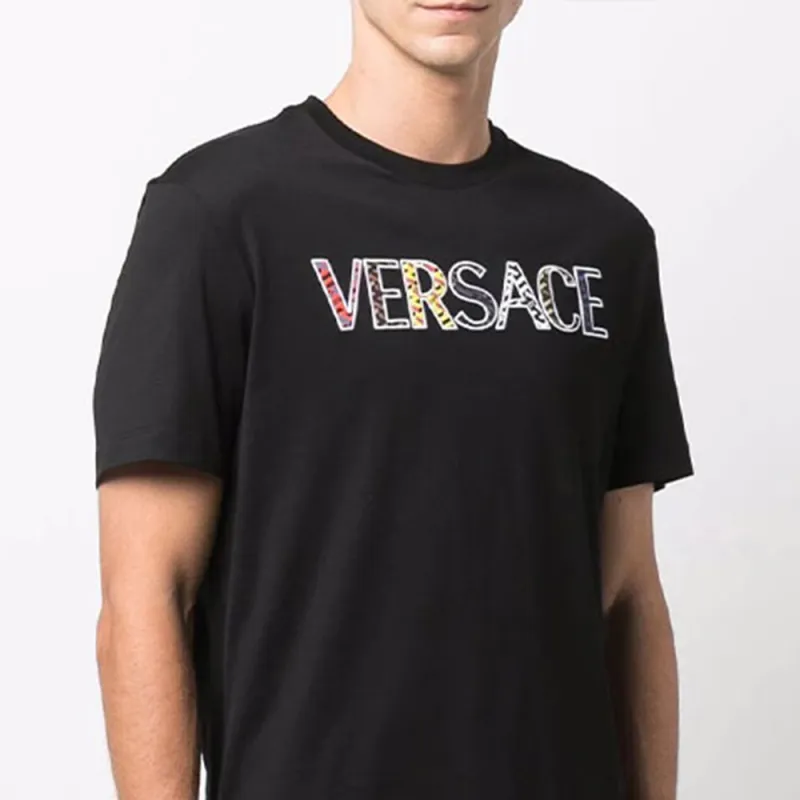 VERSACE Logo T Shirt-4