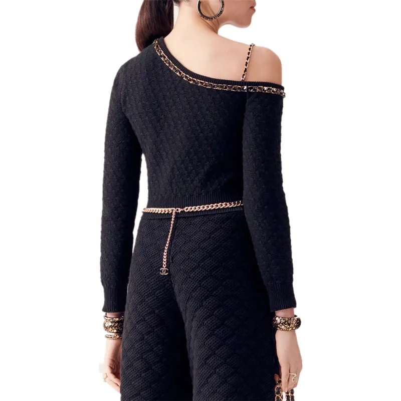 CHANEL FW23 Knitwear Women's Black-1