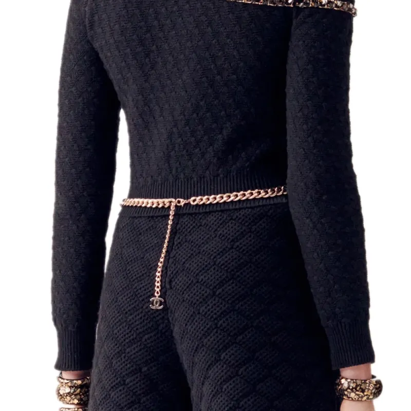 CHANEL FW23 Knitwear Women's Black-5