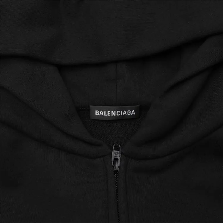 Balenciaga Logo Print Oversize Hoodie-5