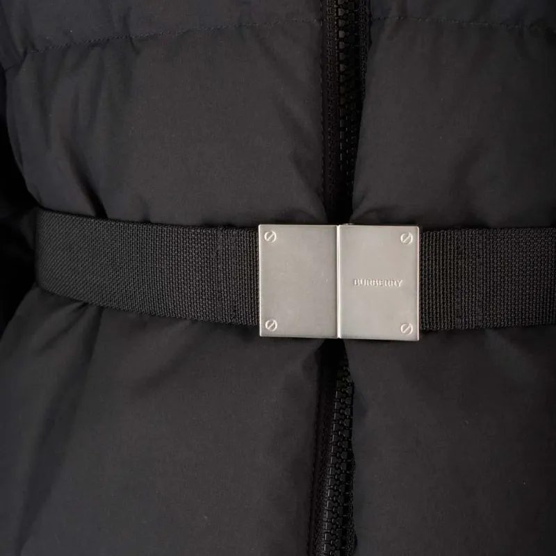 Burberry Hooded Belted Waist Puffer Coat-6