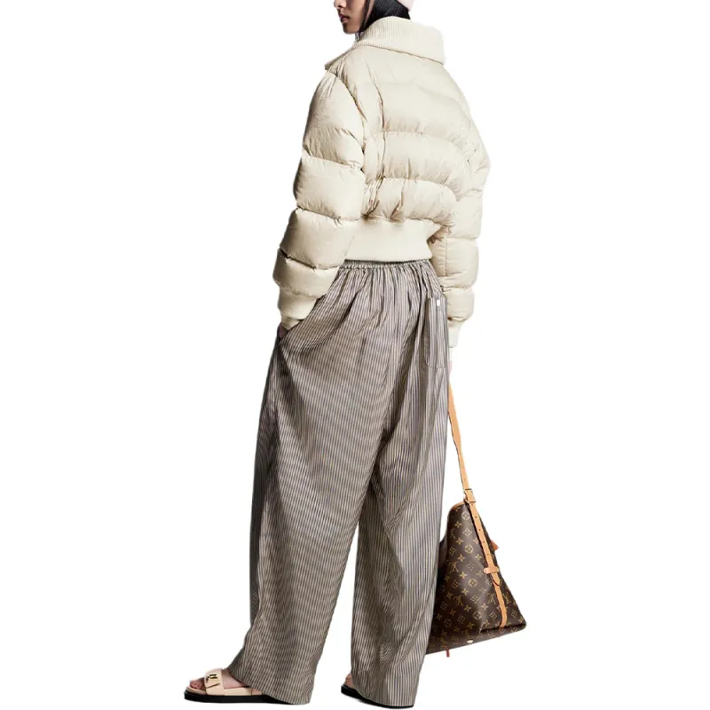 LOUIS VUITTON 1AC0OL Cropped Monogram Puffer Jacket-3