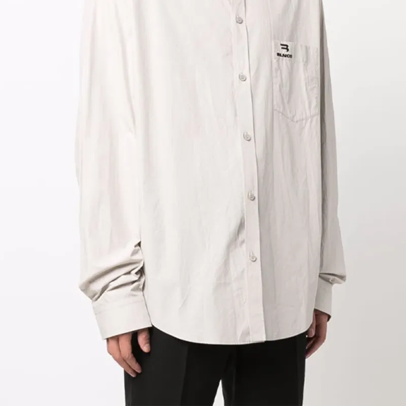 Balenciaga SS22 Shirt Men's Gray White-5
