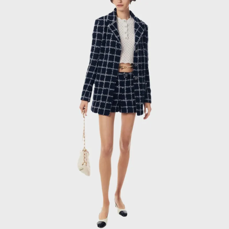 CHANEL 24 New Spring And Summer Arrivals Jackets Coats Women's Marine Blue-1