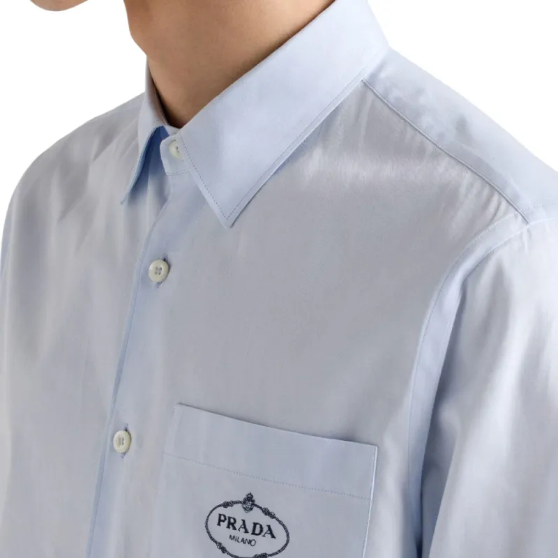 PRADA Long Sleeved Button Up Shirt-3