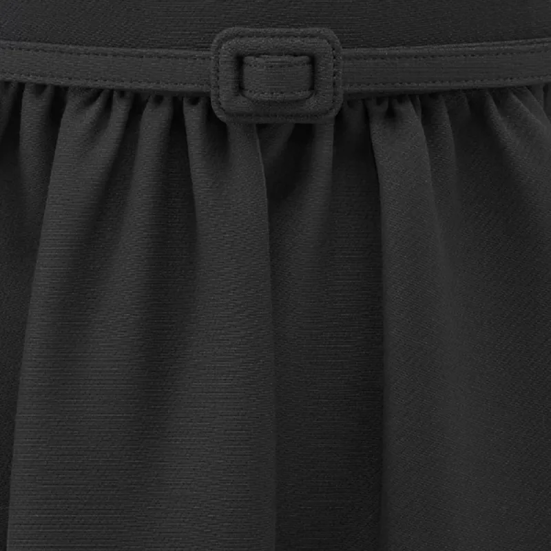 DIOR Mid-Length Belted Dress Slip Dresses Women's Black-2