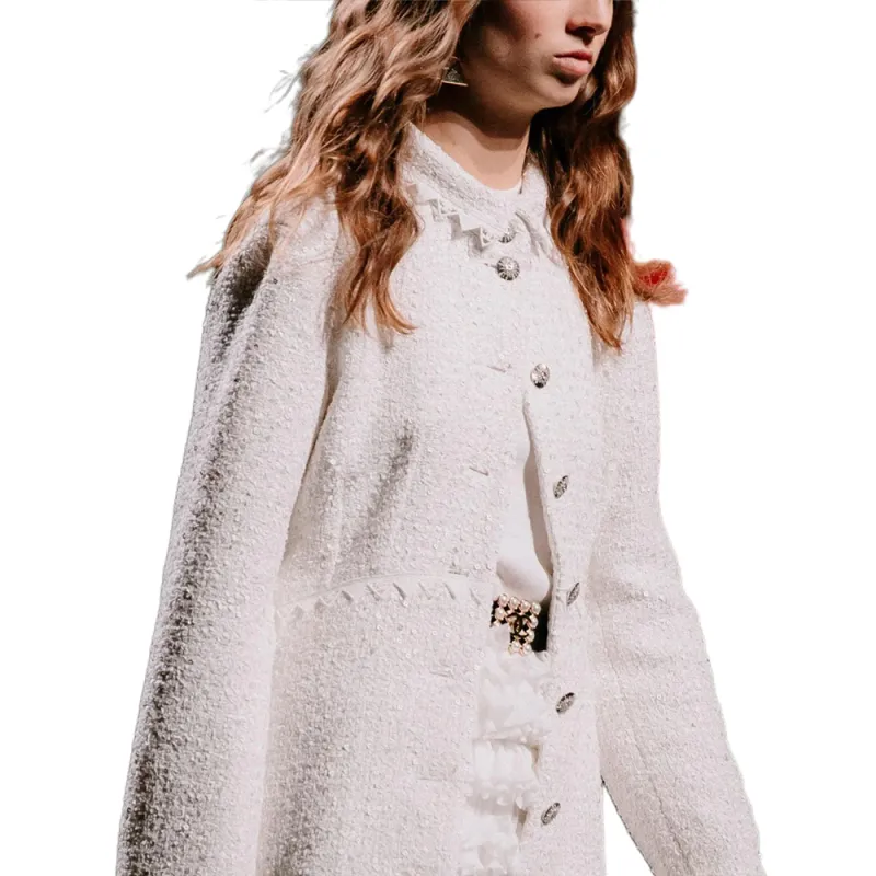 CHANEL 24 New Spring And Summer Arrivals Jackets Coats Women's White-4