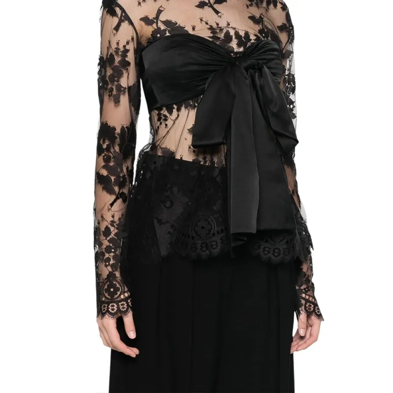 Zimmermann Illustration Lace Bow Bodice-5