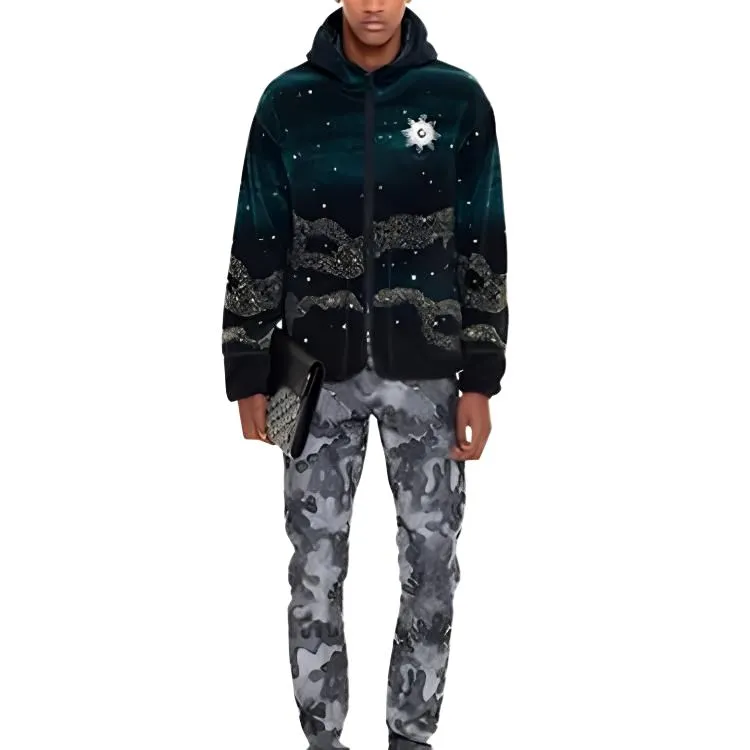 DIOR X Peter Doig Zipped Hooded Blouson-2